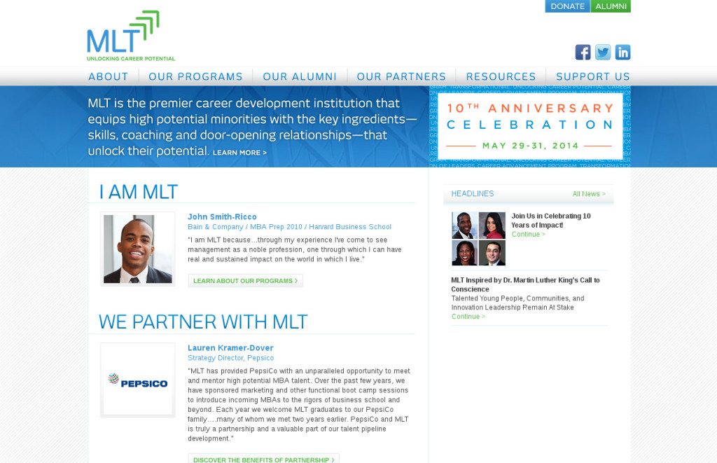 MLT website