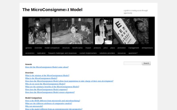 The MicroConsignment Model_homepage