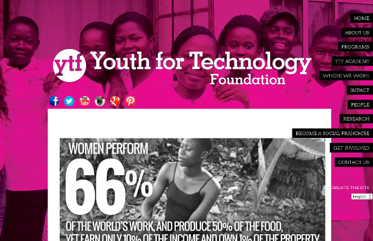 Youth for Technology Foundation_website