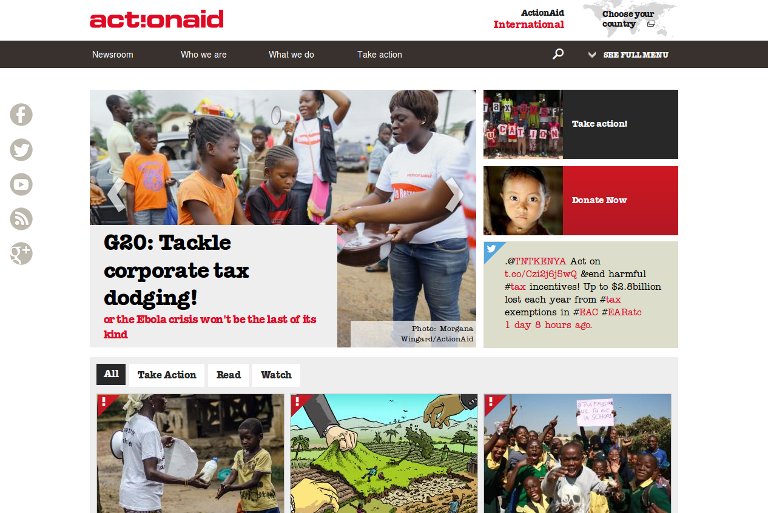 ActionAid International website