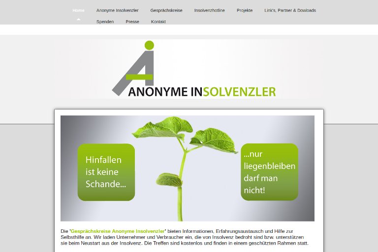 Anonyme Insolvenzler Startseite_website