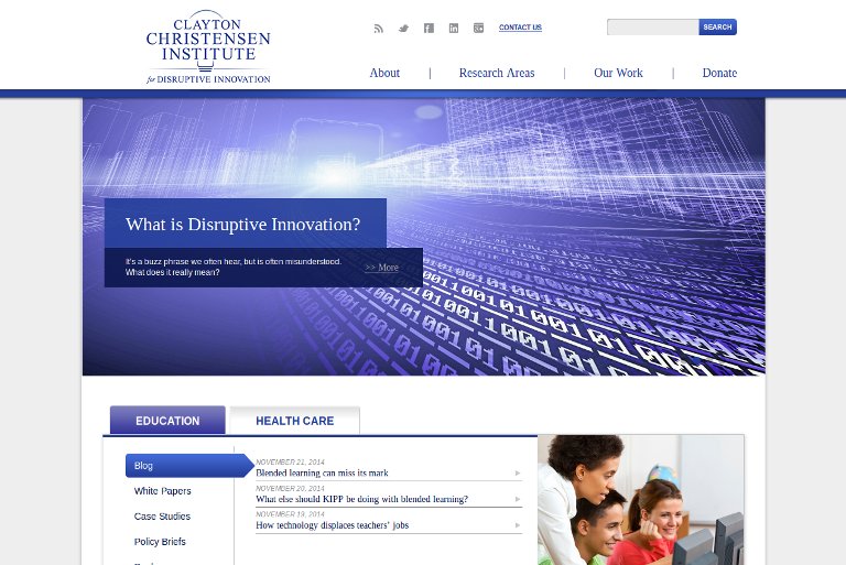 Christensen Institute_website