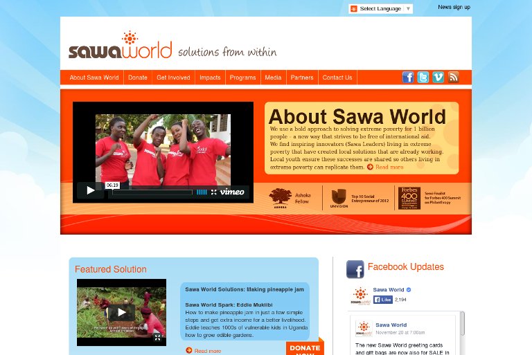 Sawa World_website