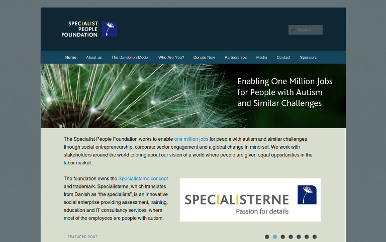 Specialist People Foundation_website