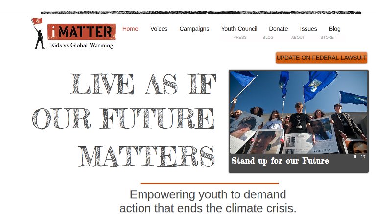 iMatter Youth Movement_website