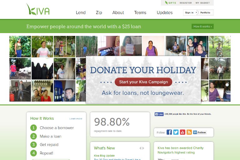 Kiva -website
