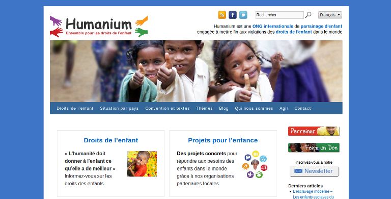 Humanium – webpage