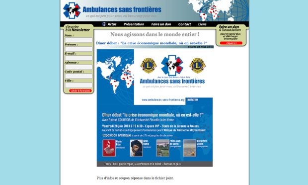 Ambulances Sans Frontières_website