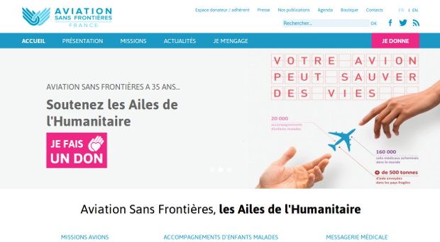 Aviation Sans Frontières_website