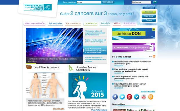 Fondation ARC pour la recherche sur le cancer_website