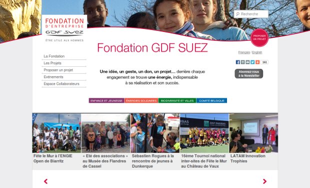 Fondation GDF SUEZ_website