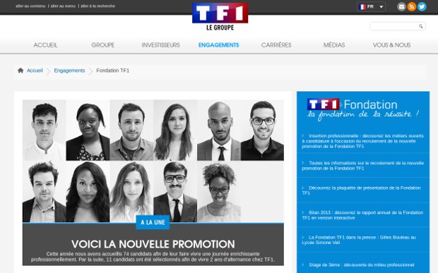 Fondation TF1_le site
