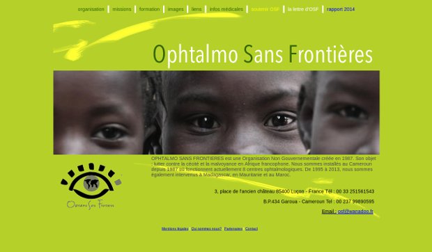 Opthalmo Sans Frontieres_website