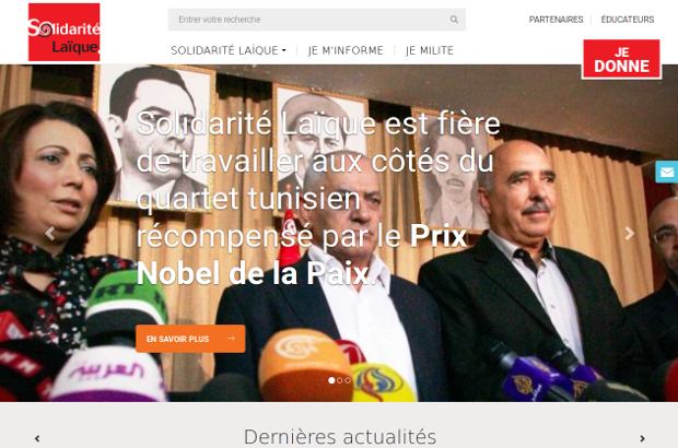 Solidarité Laïque_website