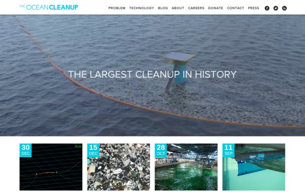 The Ocean Cleanup_website