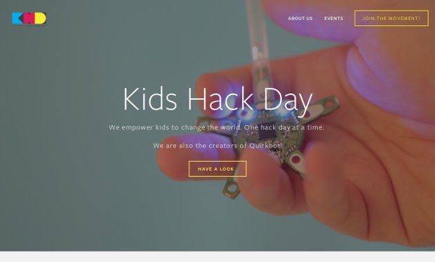 Kids Hack Day_homepage