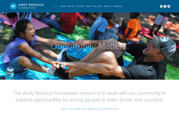 Andy Roddick Foundation_homepage