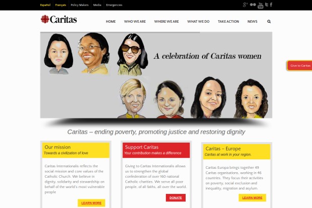 Caritas Internationalis_homepage
