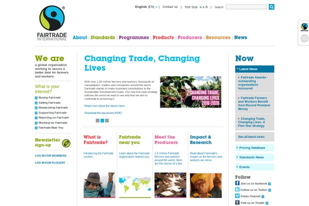 Fairtrade International_homepage