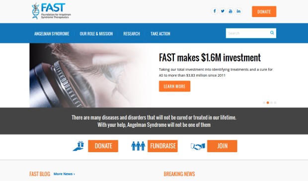 Foundation for Angelman Syndrome Therapeutics_homepage