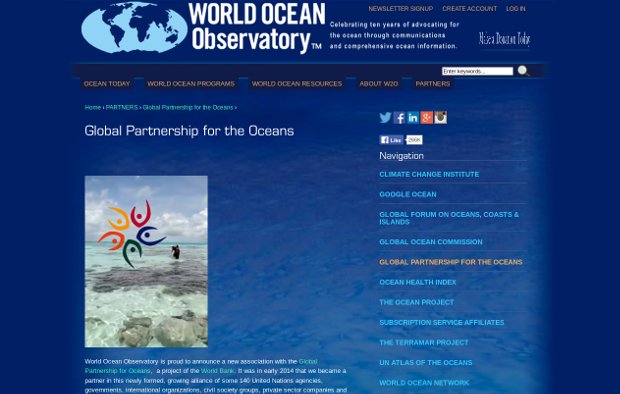 Global Partnership for the Oceans_homepage