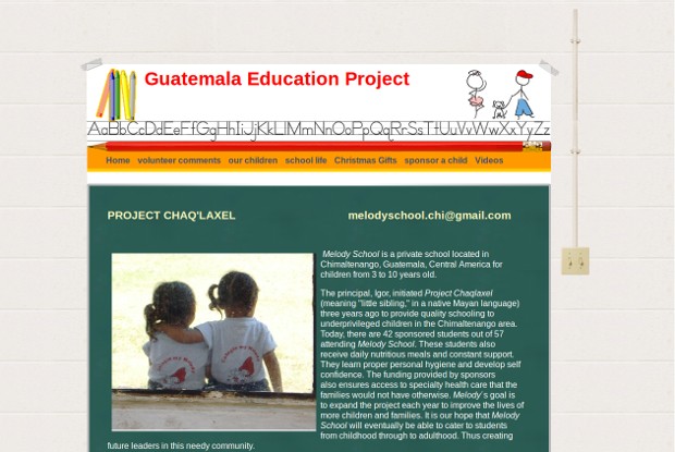 Guatemala Education Project_homepage