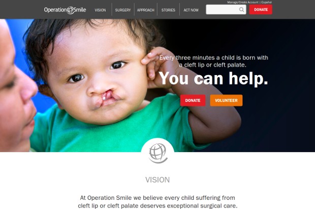 Operation Smile_homepage