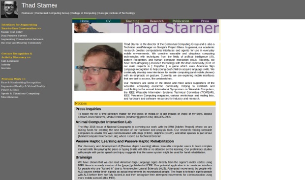 Thad Starner_Homepage