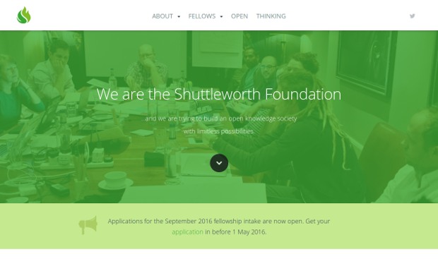 The Shuttleworth Foundation Home_homepage