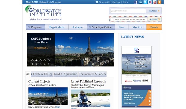 Worldwatch Institute_homepage