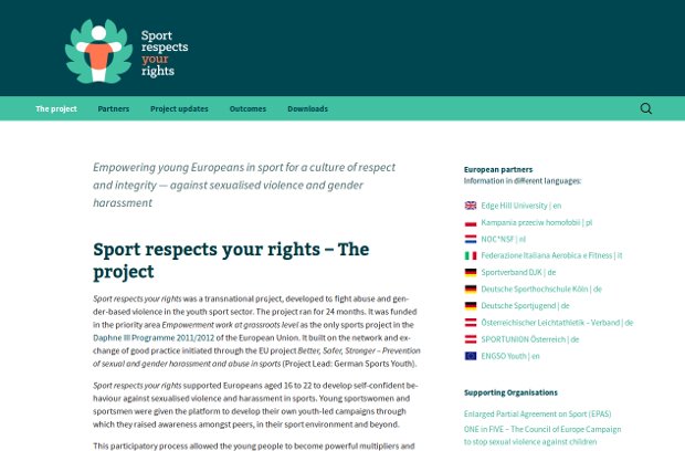 Sport respects your rights_homepage