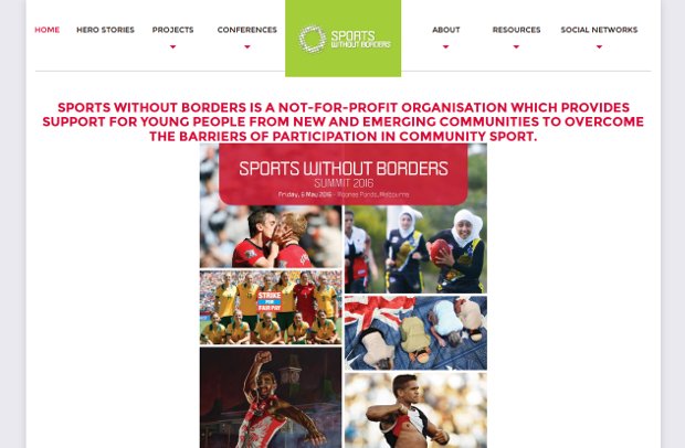 Sports Without Borders_homepage