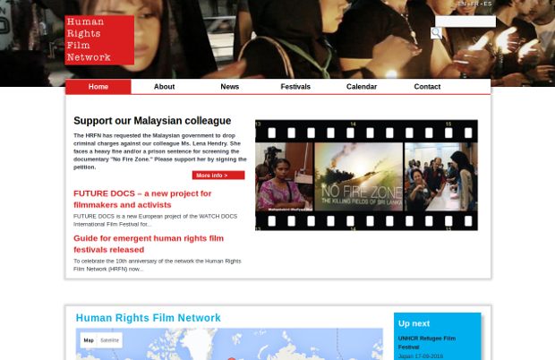 Human Rights Film Network_homepage