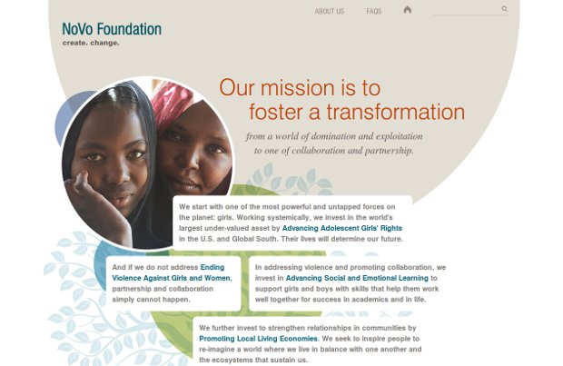 NoVo Foundation_homepage