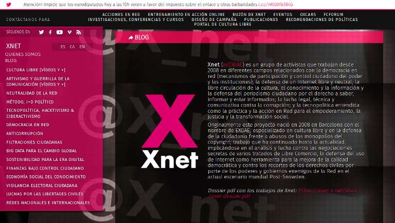 Xnet - webpage